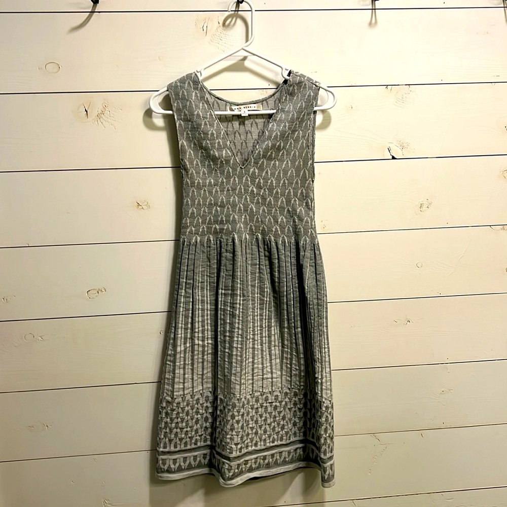 Pale sea green midi dress